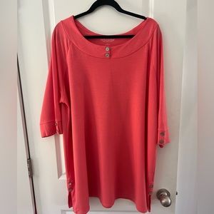 Soft Surroundings Coral Tunic Lagenlook
